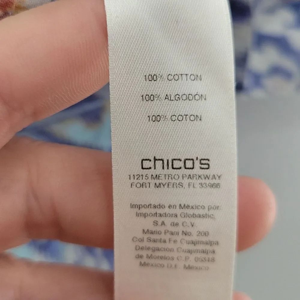 3 For$20 Chico's Multi color design top size 0 - Picture 4 of 8